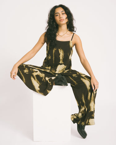 TILTIL Suze Abstract Pants Brown Beige - Things I Like Things I Love