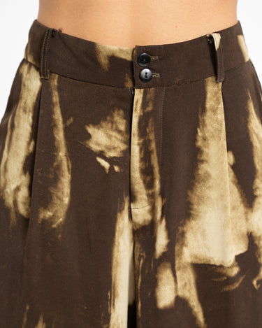 TILTIL Suze Abstract Pants Brown Beige - Things I Like Things I Love