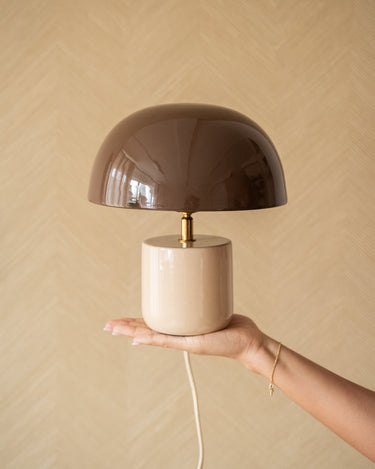 TILTIL Table Lamp Mushy Iron Beige / Brown - Things I Like Things I Love