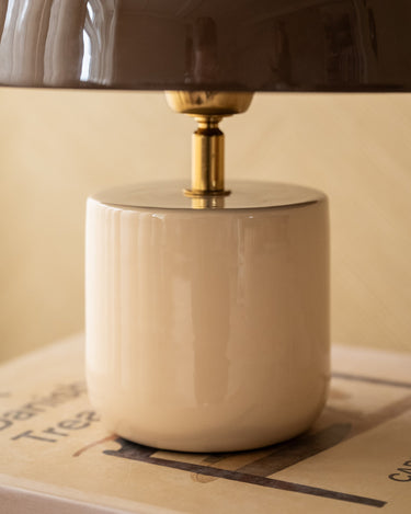TILTIL Table Lamp Mushy Iron Beige / Brown - Things I Like Things I Love