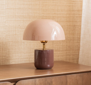 TILTIL Table Lamp Mushy Iron Pink / Bordeaux - Things I Like Things I Love