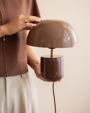 TILTIL Table Lamp Mushy Iron Pink / Bordeaux - Things I Like Things I Love