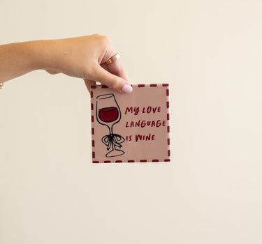 TILTIL Tegeltje My Love Language Is Wine - Things I Like Things I Love