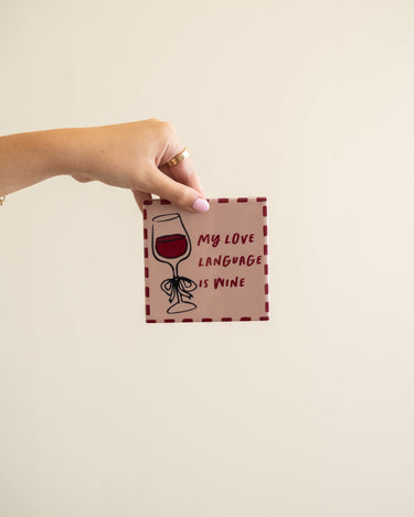 TILTIL Tegeltje My Love Language Is Wine - Things I Like Things I Love