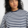 TILTIL Thin Striped Luc Tee Dark Blue - Things I Like Things I Love