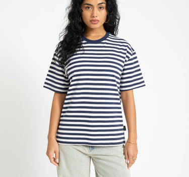 TILTIL Thin Striped Luc Tee Dark Blue - Things I Like Things I Love
