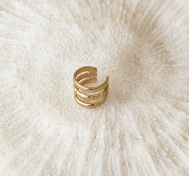 TILTIL Three Lines Earcuff Gold - Things I Like Things I Love
