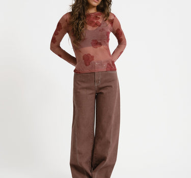 TILTIL Tif Rose Mesh Longsleeve Blush - Things I Like Things I Love
