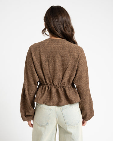 TILTIL Uma Structured Blouse Brown - Things I Like Things I Love