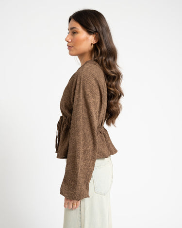TILTIL Uma Structured Blouse Brown - Things I Like Things I Love