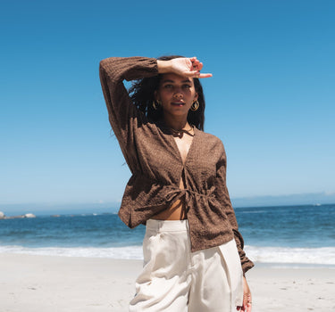 TILTIL Uma Structured Blouse Brown - Things I Like Things I Love