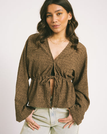 TILTIL Uma Structured Blouse Brown - Things I Like Things I Love