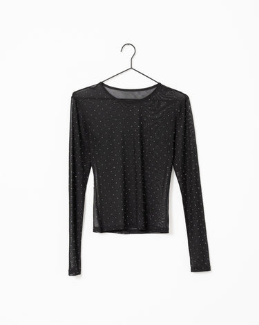 TILTIL Vere Sparkle Mesh Longsleeve Zwart - Things I Like Things I Love