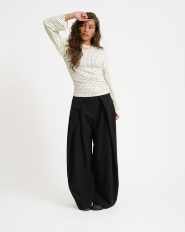 TILTIL Wide Lela Pantalon Black - Things I Like Things I Love