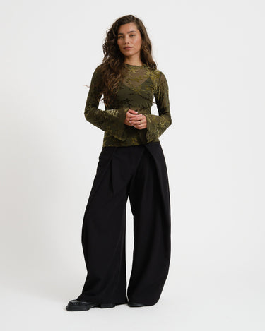 TILTIL Wide Lela Pantalon Black - Things I Like Things I Love