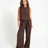 TILTIL Wide Lyna Trousers Brown - Things I Like Things I Love