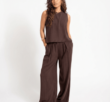 TILTIL Wide Lyna Trousers Brown - Things I Like Things I Love