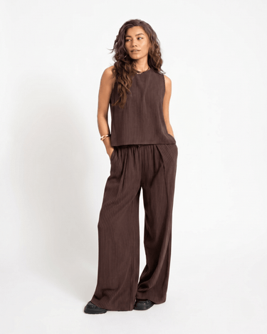 TILTIL Wide Lyna Trousers Brown - Things I Like Things I Love