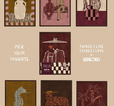 TILTIL X ARDWORKS Wall Art A4 - Things I Like Things I Love