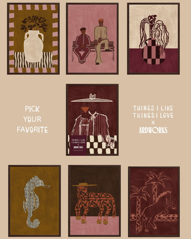 TILTIL X ARDWORKS Wall Art A4 - Things I Like Things I Love