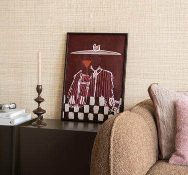 TILTIL X ARDWORKS Wall Art Dakota Burgundy A2 / B1 - Things I Like Things I Love