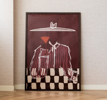 TILTIL X ARDWORKS Wall Art Dakota Burgundy A2 / B1 - Things I Like Things I Love