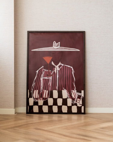 TILTIL X ARDWORKS Wall Art Dakota Burgundy A2 / B1 - Things I Like Things I Love