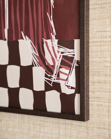 TILTIL X ARDWORKS Wall Art Dakota Burgundy A2 / B1 - Things I Like Things I Love