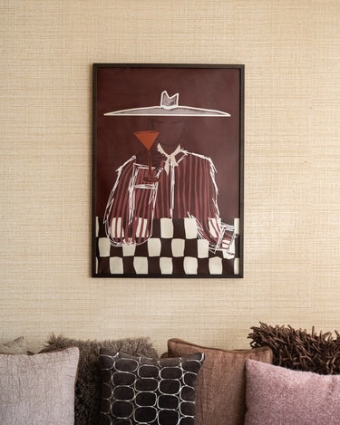 TILTIL X ARDWORKS Wall Art Dakota Burgundy A2 / B1 - Things I Like Things I Love