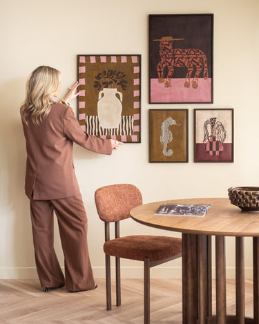 TILTIL X ARDWORKS Wall Art Rodeo Seahorse Olive A3 / B2 - Things I Like Things I Love