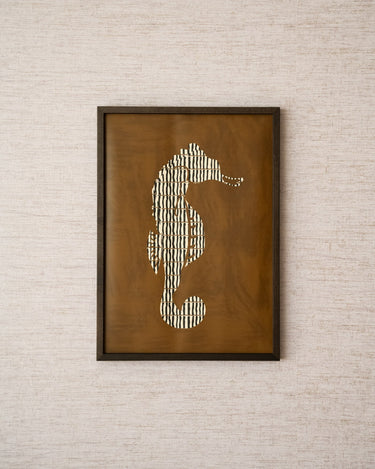 TILTIL X ARDWORKS Wall Art Rodeo Seahorse Olive A3 / B2 - Things I Like Things I Love