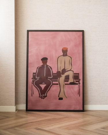 TILTIL X ARDWORKS Wall Art Sidewalk Dusty Pink B2 / B1 - Things I Like Things I Love