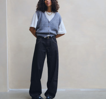 TILTIL Joa Barrel Jeans Rinse Brown Stitch