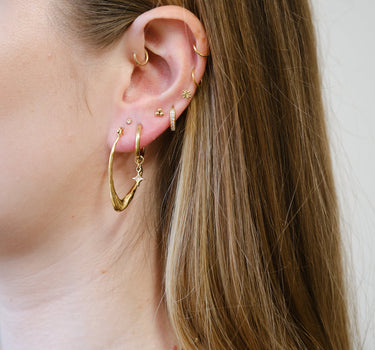 TILTIL Jovie Structured Oorbellen Goud
