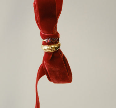 TILTIL Noemi Zirkonring Rotgold