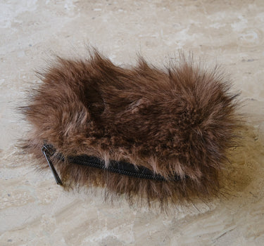 Elena Furry Wallet Bruin