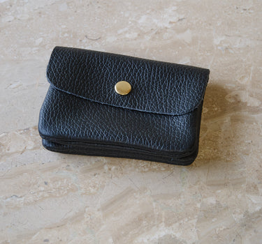 Wallet Lisa Small REAL LEATHER Zwart