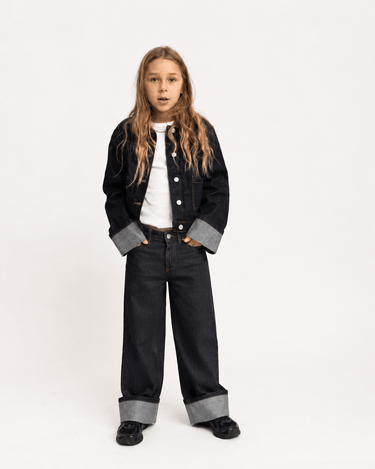 Tokyo Vega Fold Up GIRLS Dark Blue Denim - Things I Like Things I Love