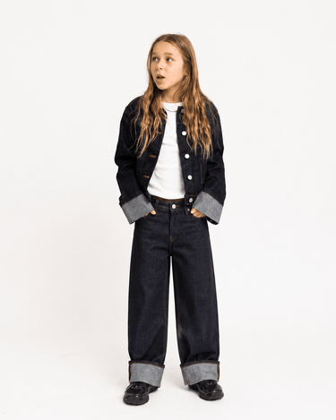 Tokyo Vega Fold Up GIRLS Dark Blue Denim - Things I Like Things I Love