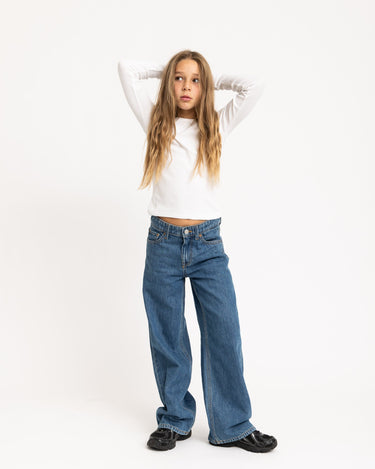 Tokyo Wide Denim GIRLS Blue Denim - Things I Like Things I Love