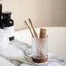 Toothbrush Holder Acacia Wood Glass - Things I Like Things I Love