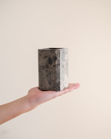 Toothbrush Holder Royal Marble Brown - Things I Like Things I Love