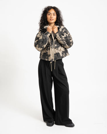 Topshop Hope Printed Jacket Abbey Stone - Things I Like Things I Love