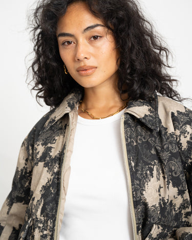 Topshop Hope Printed Jacket Abbey Stone - Things I Like Things I Love