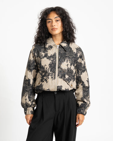 Topshop Hope Printed Jacket Abbey Stone - Things I Like Things I Love