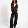 Topshop Rene Cardigan Chocolate Bruin - Things I Like Things I Love