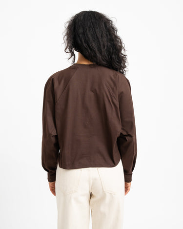 Topshop Rosa Reglan Cinch Cuff Tie Chocolate Bruin - Things I Like Things I Love