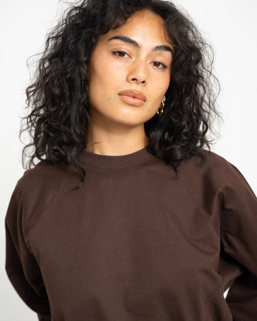 Topshop Rosa Reglan Cinch Cuff Tie Chocolate Bruin - Things I Like Things I Love