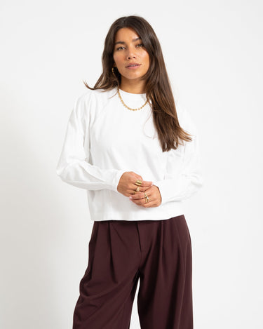 Topshop Rosa Reglan Cinch Cuff Tie Ivory Cream - Things I Like Things I Love