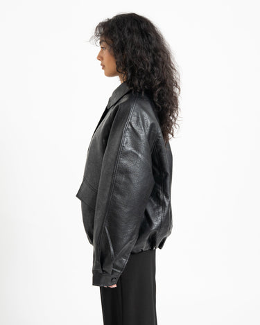Topshop Toppa Coated Bomber Jacket Zwart - Things I Like Things I Love